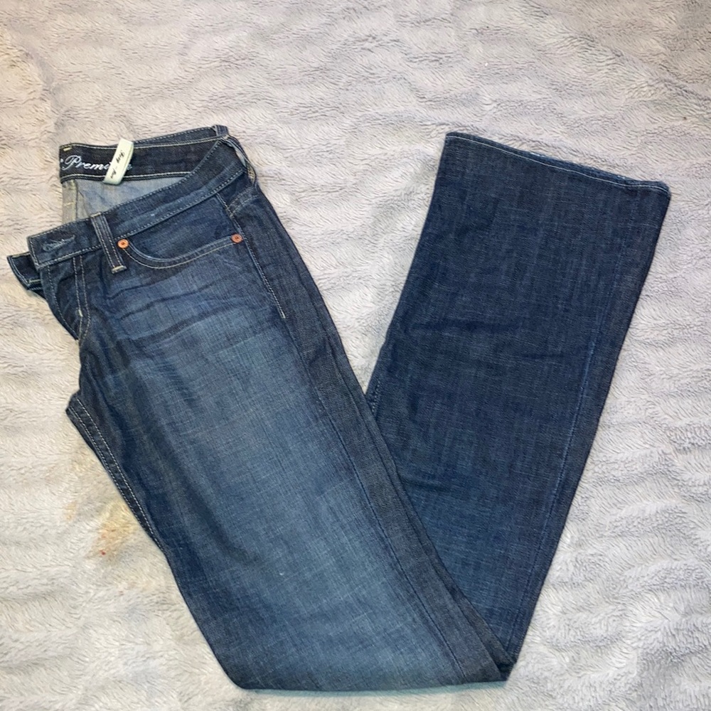 Guess dark denim bootcut jeans.